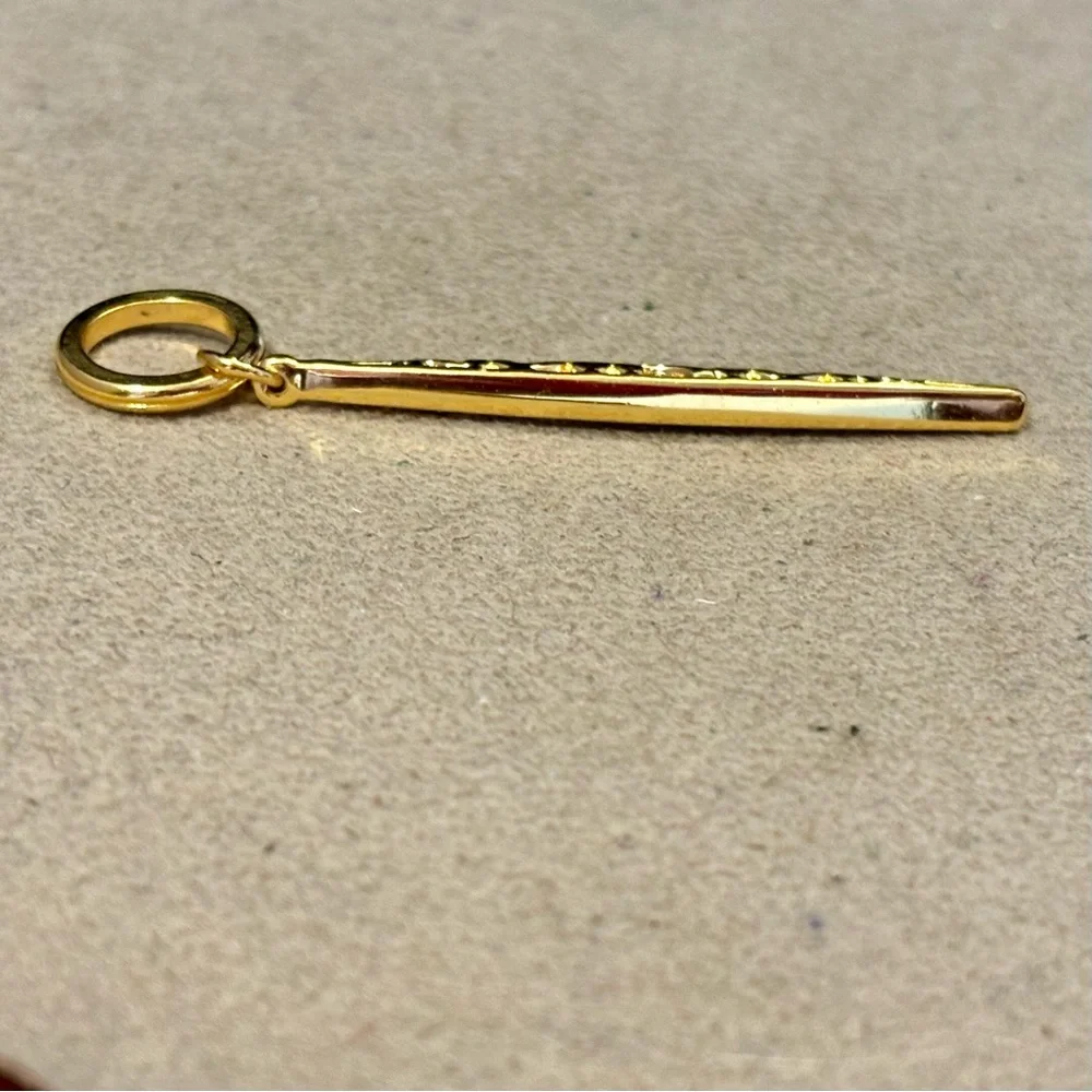 🆕 Brighton Contempo Ice Amulet charm in Gold icicle with clear crystals Retired